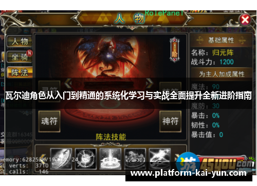 瓦尔迪角色从入门到精通的系统化学习与实战全面提升全新进阶指南 瓦尔迪角色从入门到精通的系统化学习与实战全面提升全新进阶指南